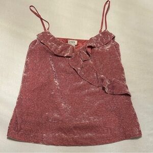 J. Crew Dusty Rose Velvet Camisole